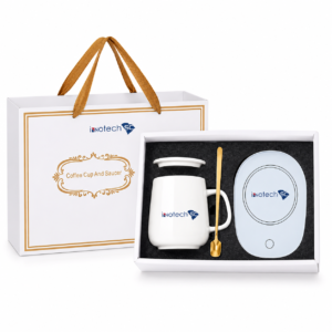 Innotech Coffee Mug Wamer, Beverage Warmer,Lovely ins Coffee Cup with Warmer Set, Auto On/Off Warmer with Mug Set,Best Gifts for Women, Mom, Kids,Family