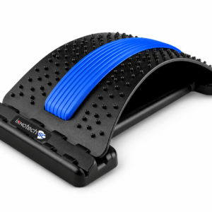 Innotech SC Adjustable Back Stretcher – 3-Level Lumbar Support, Spine Decompression & Back Massager for Pain Relief and Scoliosis- Blue