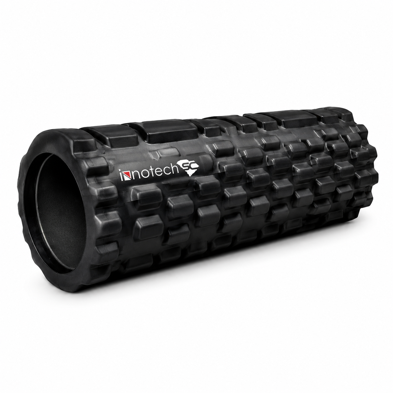 Innotech SC Classic Foam Roller for Deep Tissue Massage & Muscle Recovery, EVA Foam Roller for Yoga, Fitness, Physical Therapy, 13” x 5”, Textured Massage Roller- Black