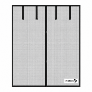 NNOTECHSC Garage Door Screen – 9 x 7 ft Heavy-Duty Fiberglass Mesh, Magnetic Self-Sealing Closure with Weighted Bottom & Reinforced Straps, Fits 1-Car Garage, Anti-Bug & Pet Friendly