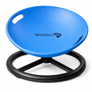 Innotech SC Kids Balance Spinner Chair, Spinning Wobble Seat for Active Play, Indoor & Outdoor Toddler Chair, Blue