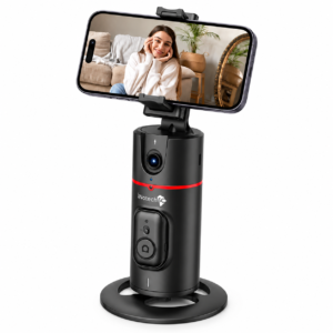 Innotech SC Auto Face Tracking Tripod – 360° Rotating Smart Tripod with Auto & Manual Control, Intelligent Cameraman Mode for Video, Vlog, Live Streaming, Photography for Smartphones & Cameras