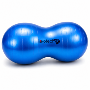 InnotechSC Peanut Ball – Anti-Burst Exercise Ball for Labor, Physical Therapy, Kids, Core Strength, Flexible Seating, Home & Gym Fitness, Sensory Chair Wiggle Seat (Includes Pump)- Blue