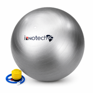 Innotech Extra Thick Yoga Ball Exercise Ball, 5 Sizes Gym Ball, Heavy Duty Ball Chair for Balance, Stability, Pregnancy, Quick Pump Included.