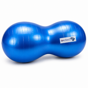InnotechSC Peanut Ball – Anti-Burst Exercise Ball for Labor, Physical Therapy, Kids, Core Strength, Flexible Seating, Home & Gym Fitness, Sensory Chair Wiggle Seat (Includes Pump)- Blue